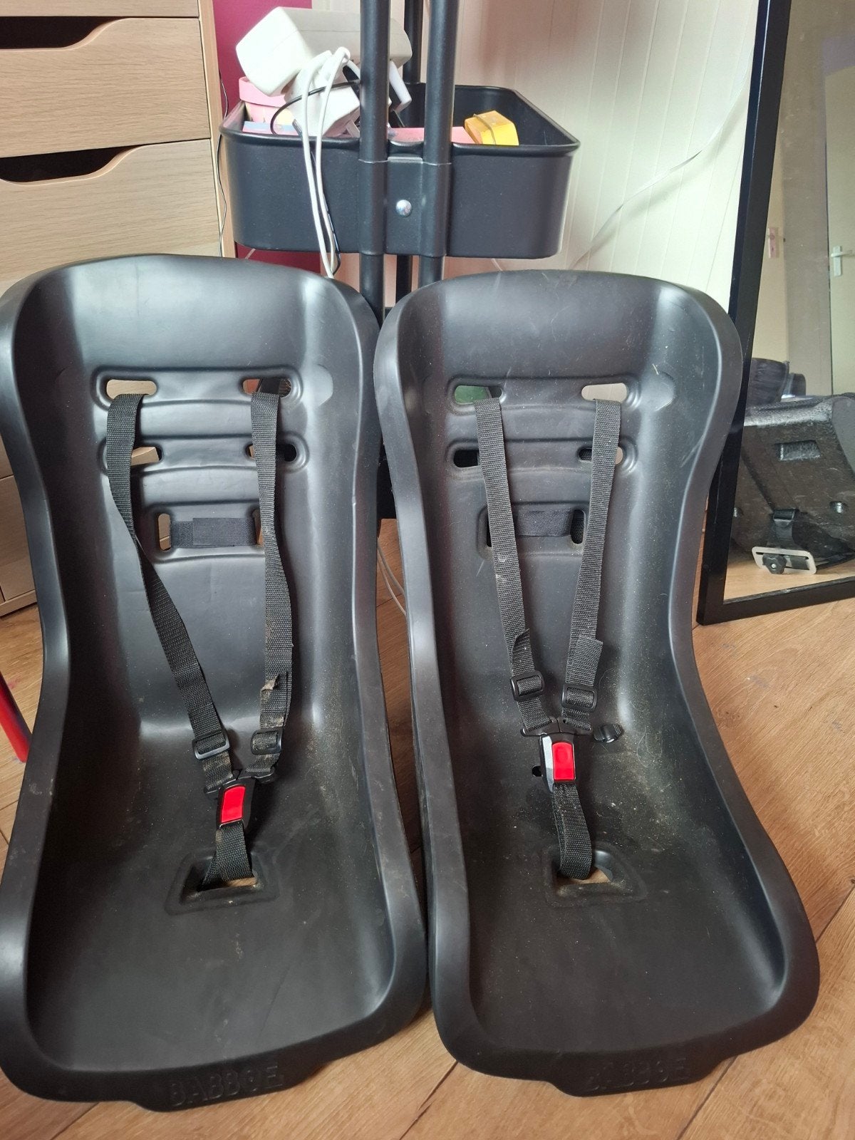 Babboe bakfiets zitjes - 2 stuks, Ophalen, Gebruikt, Achterzitje, Babboe