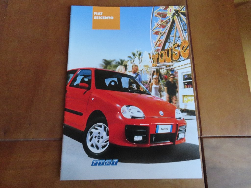 Folder Fiat Seicento 2002, 24 blz, Ophalen of Verzenden, Zo goed als nieuw, Overige merken, Fiat