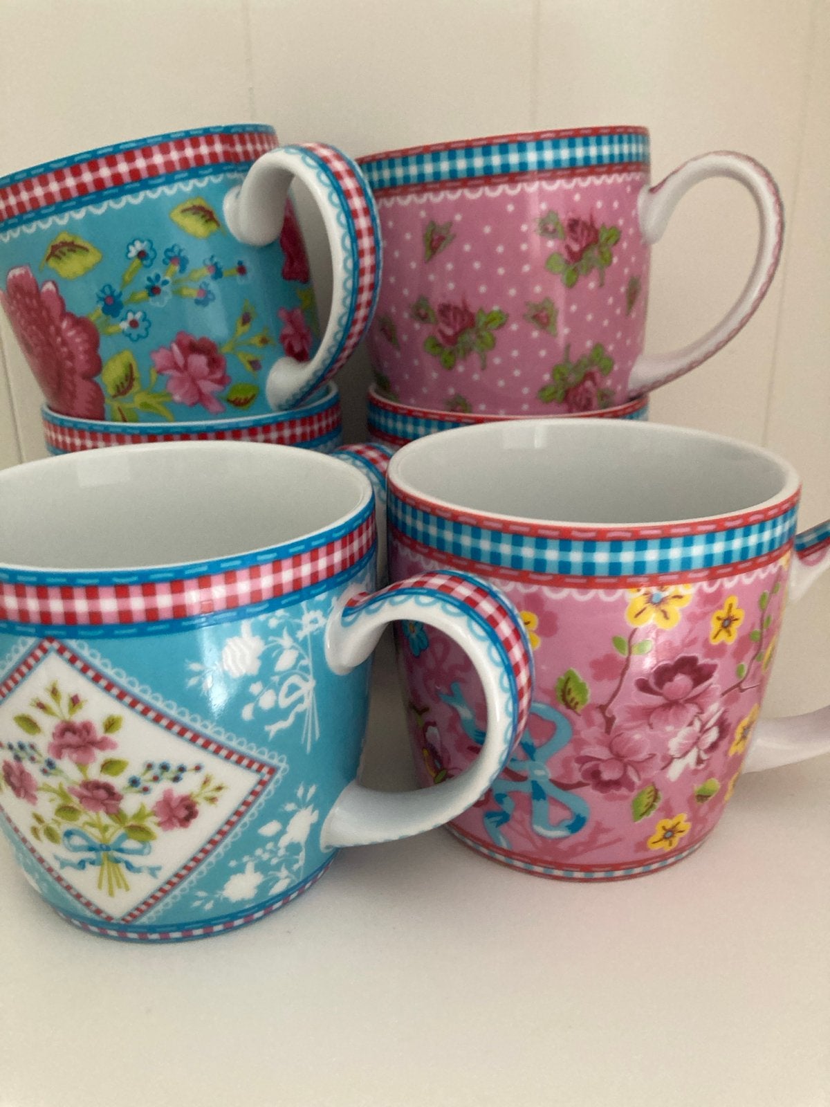 Pip Studio set van 6 bekers, mokken - Pickwick, Huis en Inrichting, Keuken | Servies, Pip Studio, Zo goed als nieuw, Modern, Porselein