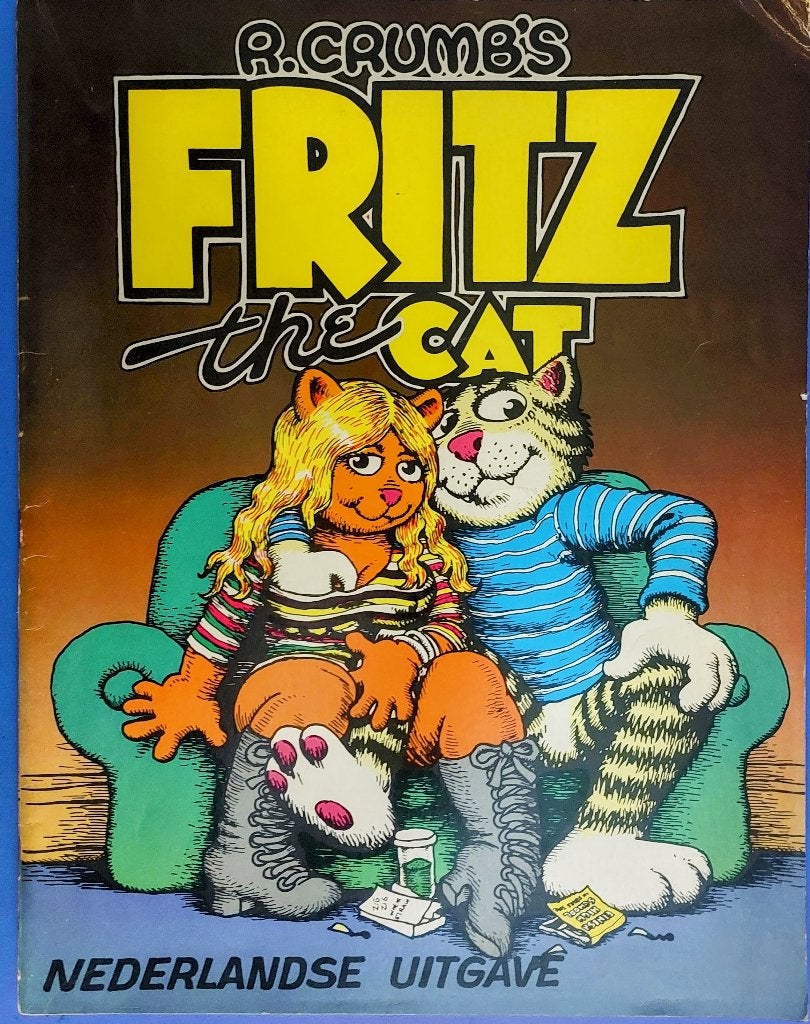 R. Crumb's Fritz the Cat - Nederlandse uitgave (1972), Boeken, Gelezen, Eén stripboek, Ophalen of Verzenden, Robert Crumb
