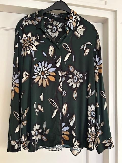 Blouse, Ophalen, Maat 42/44 (L), Zo goed als nieuw, Groen