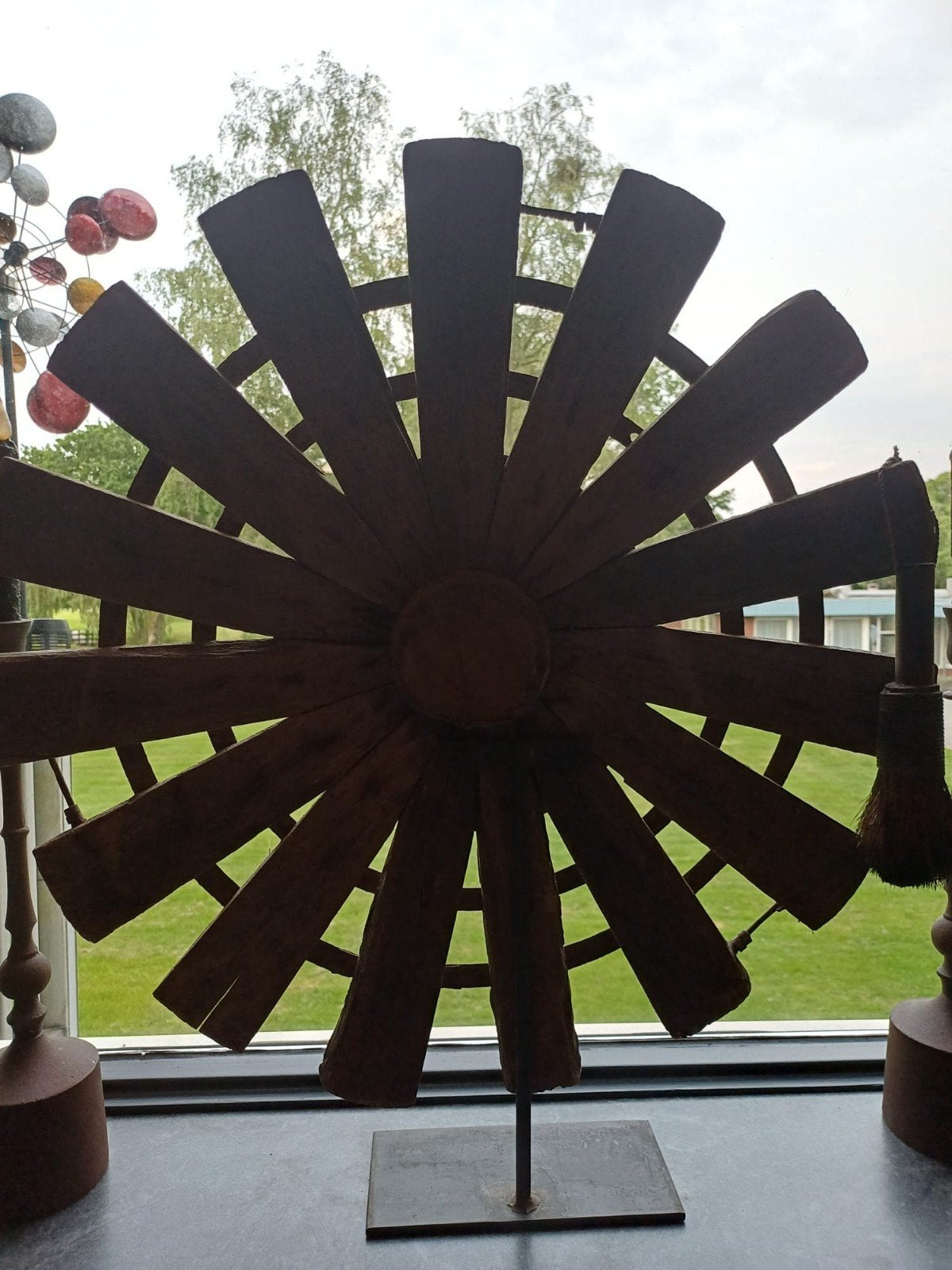 Nieuw Indisch wagenwiel, 40 cm doorsnede, Ophalen of Verzenden