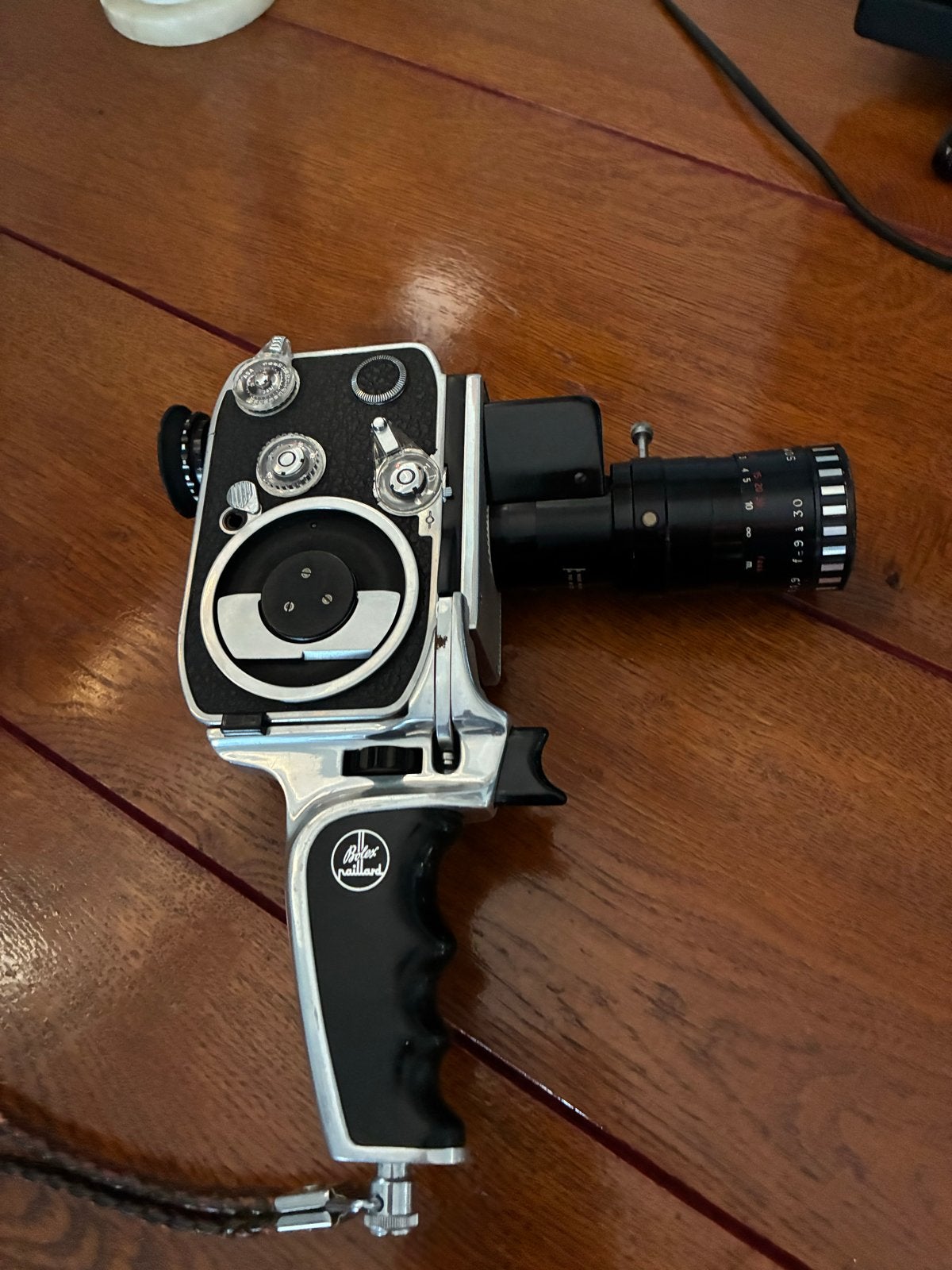 Vintage Bolex Paillard 8mm filmcamera met Pan-Cinor lens, Ophalen, 8mm, Camera