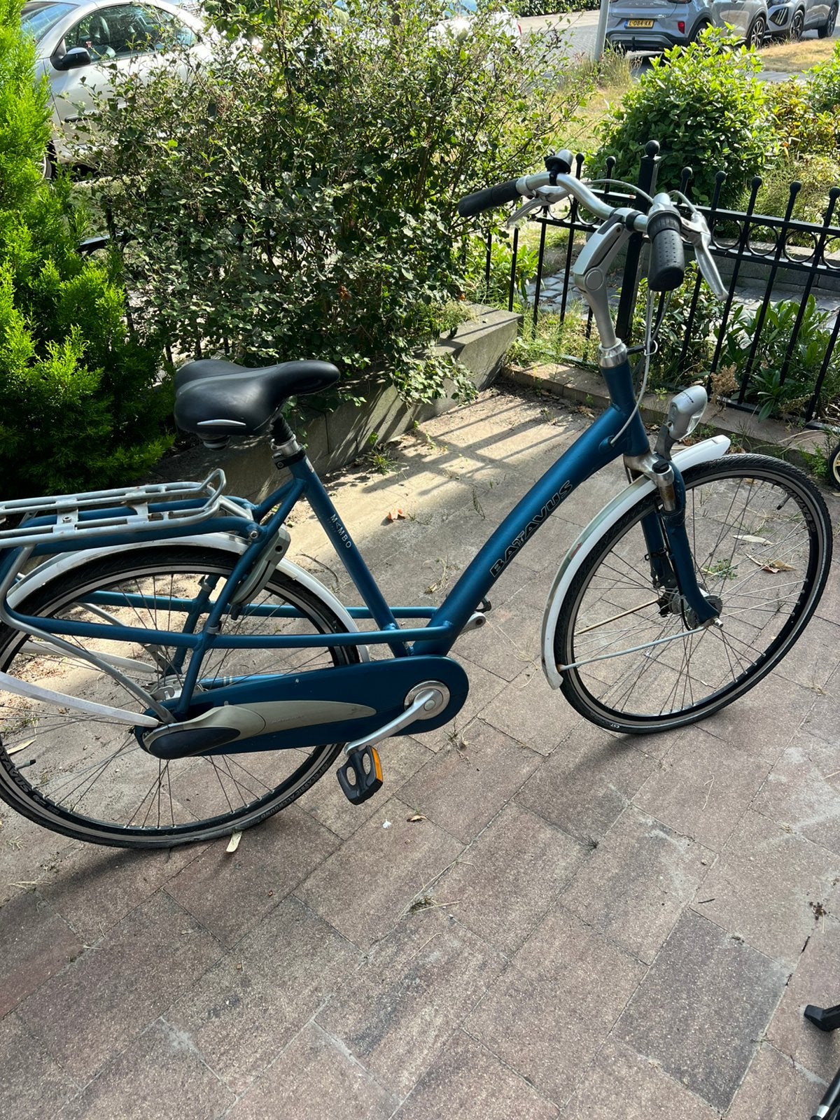 Batavus Mambo Damesfiets – 7 Versnellingen– Verende Voorvork, Ophalen, Terugtraprem, Gebruikt, Versnellingen