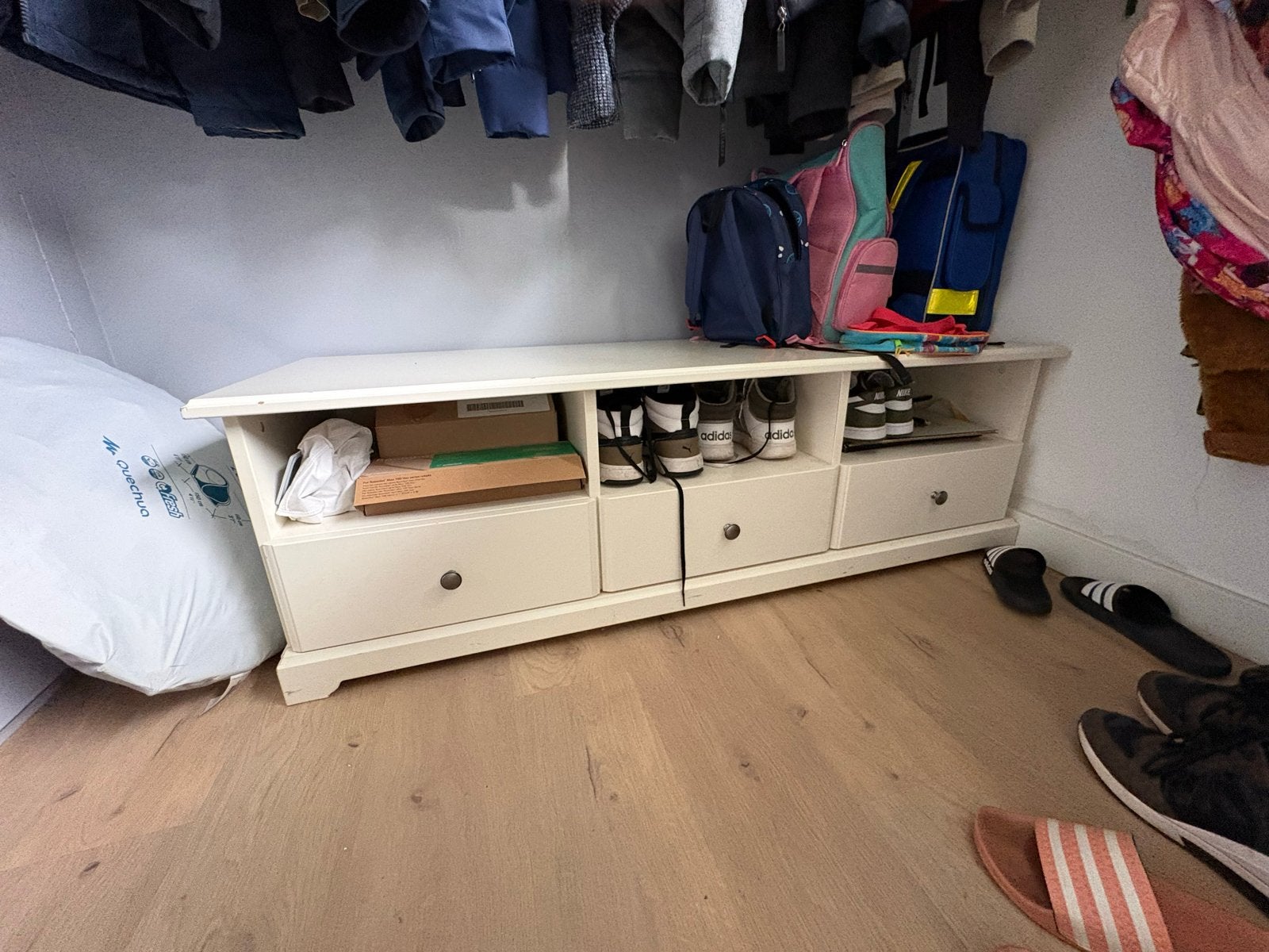 Lage kast met lades en open vakken, Ophalen of Verzenden, Gebruikt