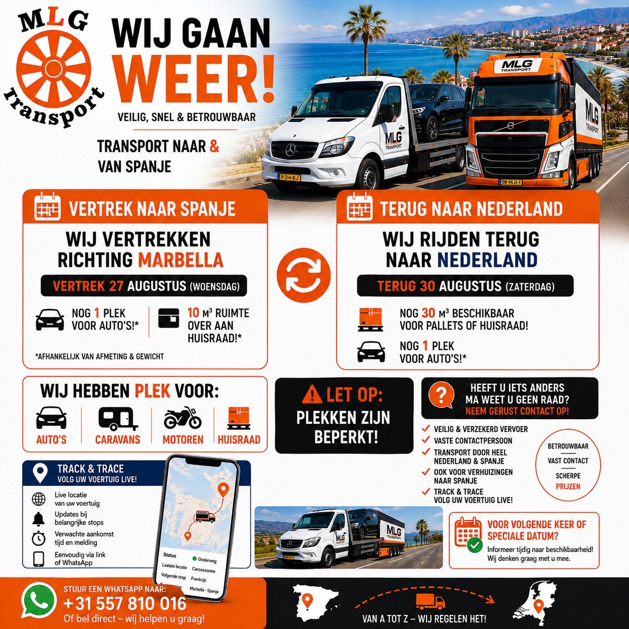 AUTO TRANSPORT & HUISRAAD NAAR SPANJE, Koeriersdiensten