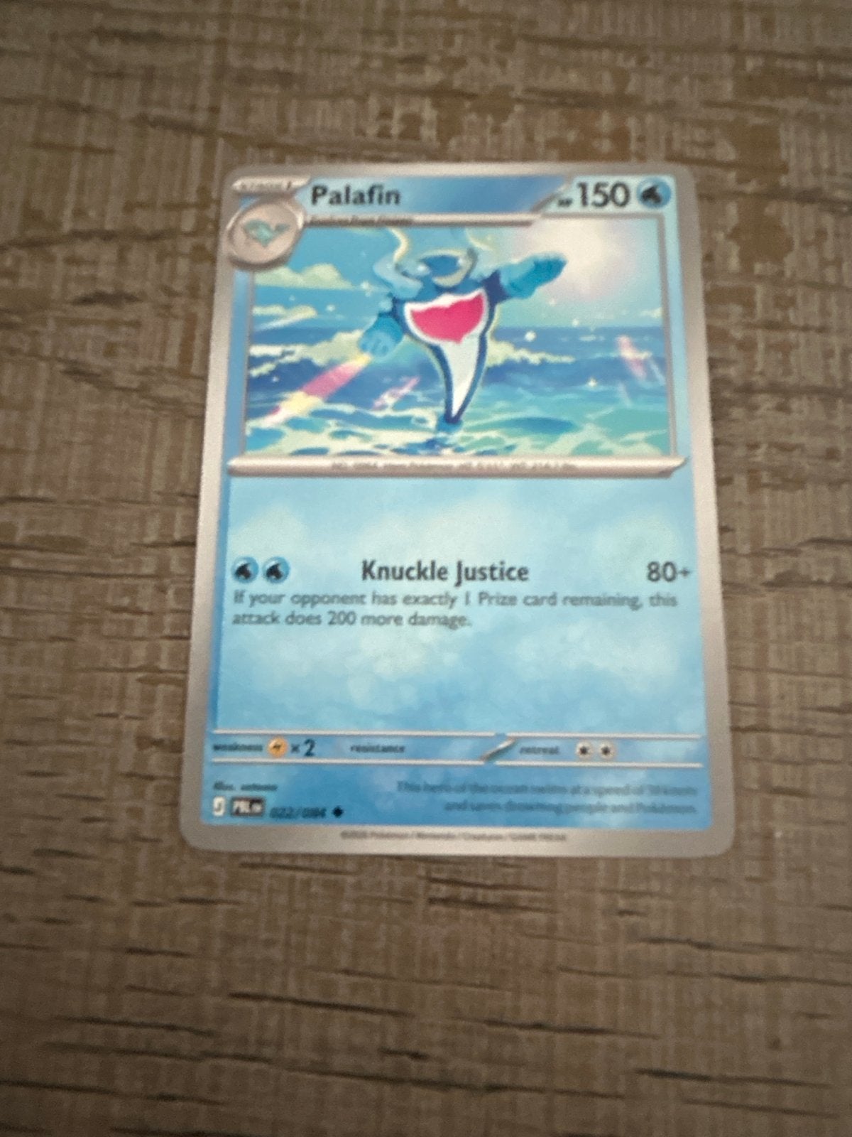 Pokémon Kaart Palafin 022/094 - Zo goed als nieuw, Ophalen of Verzenden, Zo goed als nieuw, Losse kaart