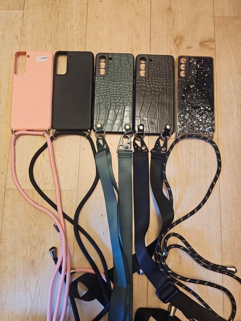 Hoesjes met koord voor Samsung S21 - Diverse kleuren, Ophalen of Verzenden, Nieuw, Overige modellen, Hoesje of Tasje