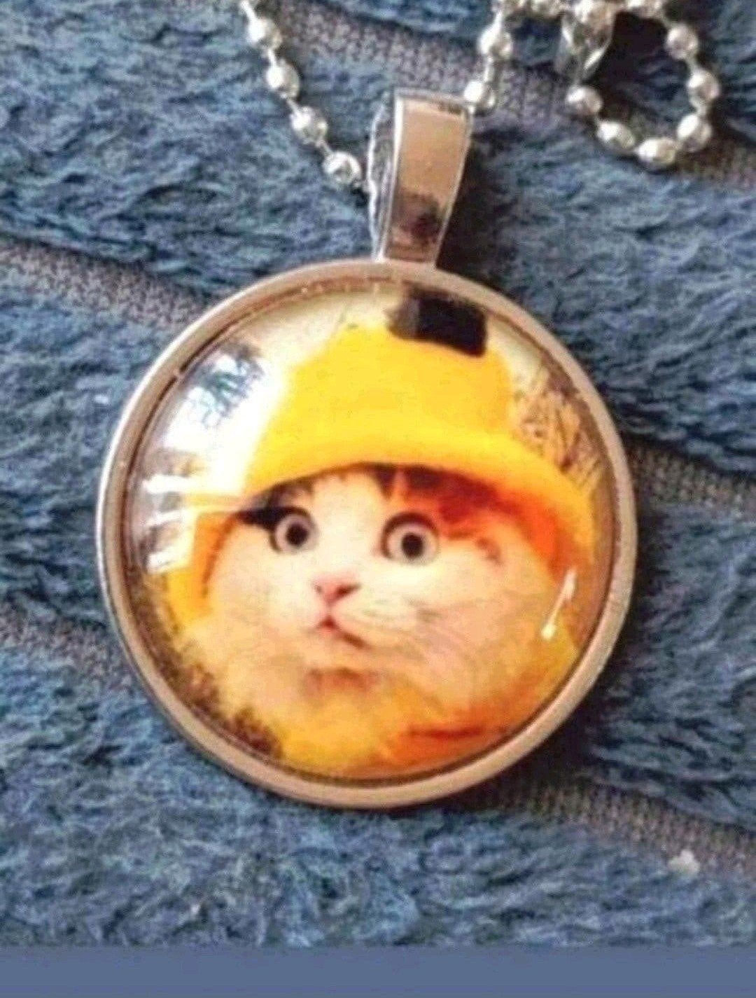 ketting leuke kat, Verzenden, Nieuw, Zilver, Met hanger