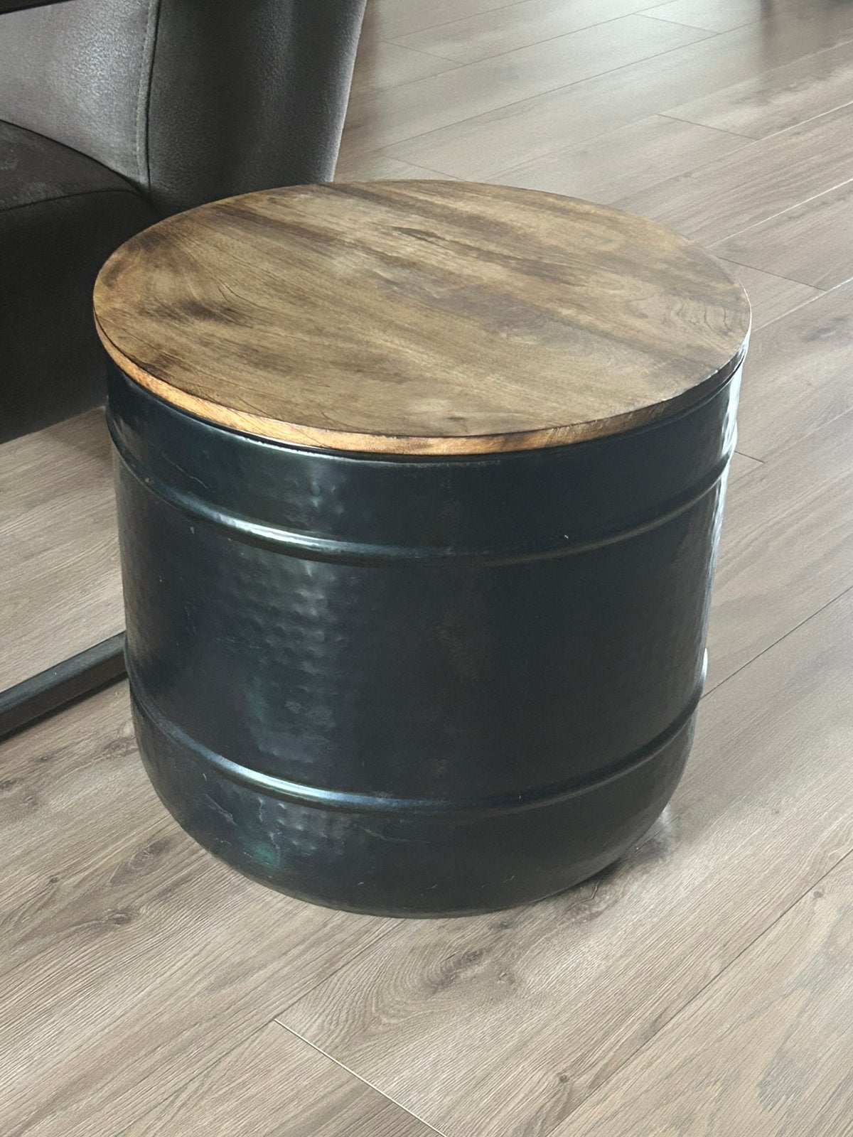 Bijzettafel, Minder dan 55 cm, Rond, Zo goed als nieuw, Ophalen