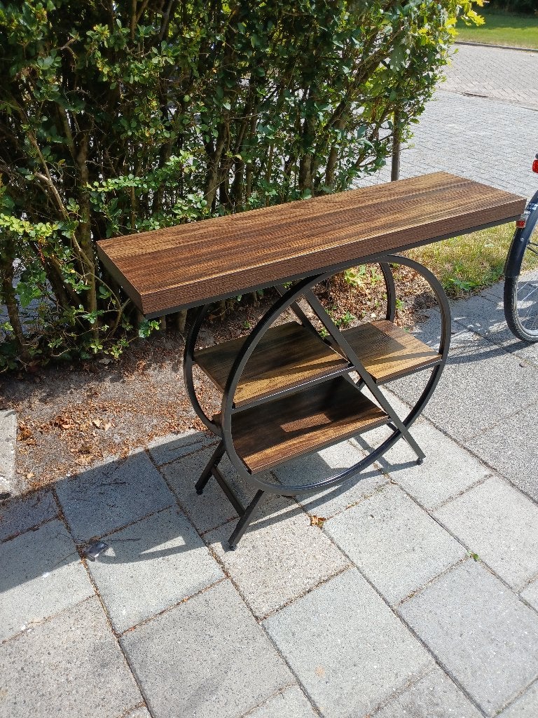 Sitetable, Huis en Inrichting, Tafels | Sidetables, Ophalen, 100 tot 150 cm, Zo goed als nieuw, Metaal