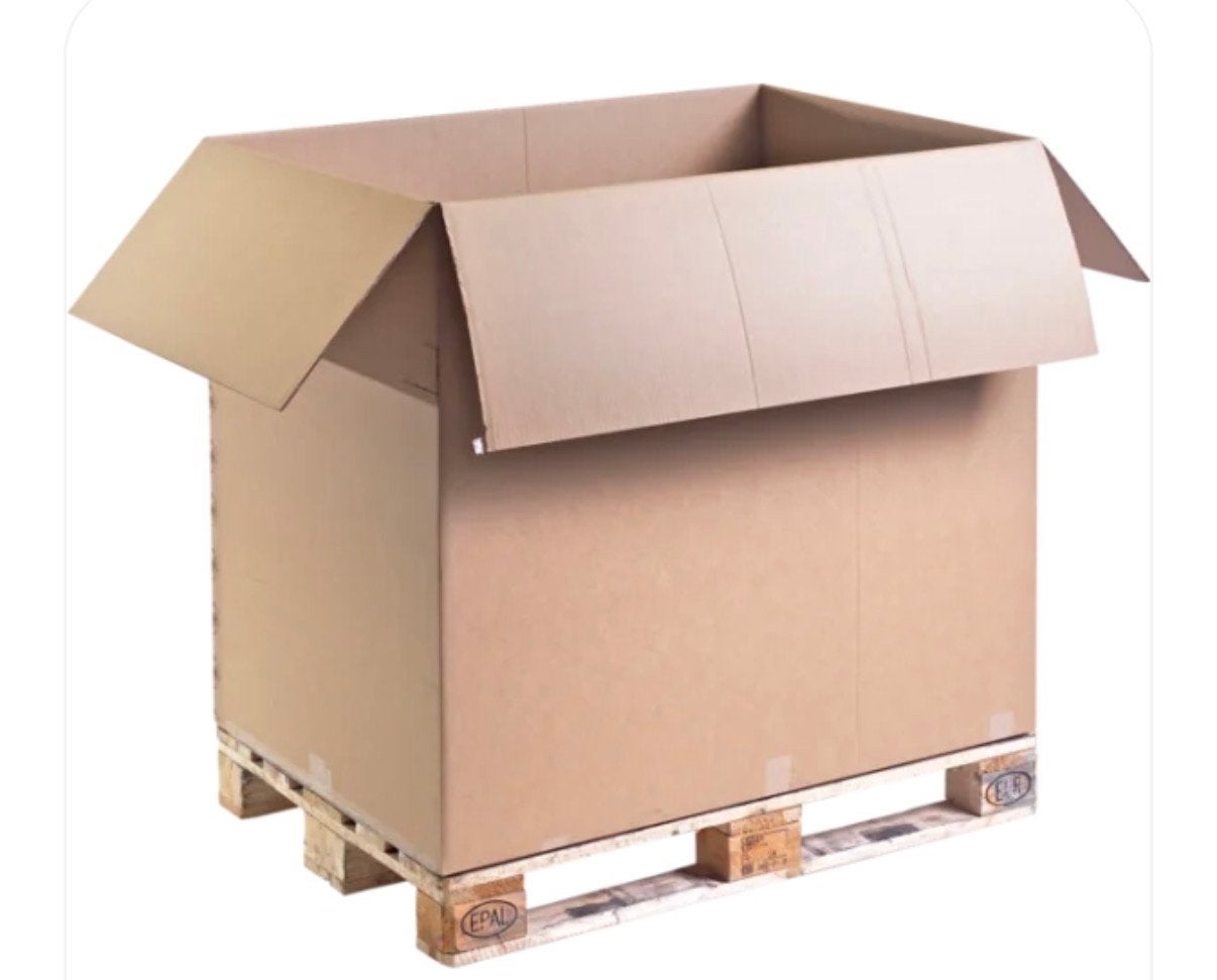 Palletdoos - Grote opslag- en verzendoplossing, Doe-het-zelf en Verbouw, Kratten en Dozen, Doos, 100 cm of meer, 60 cm of meer