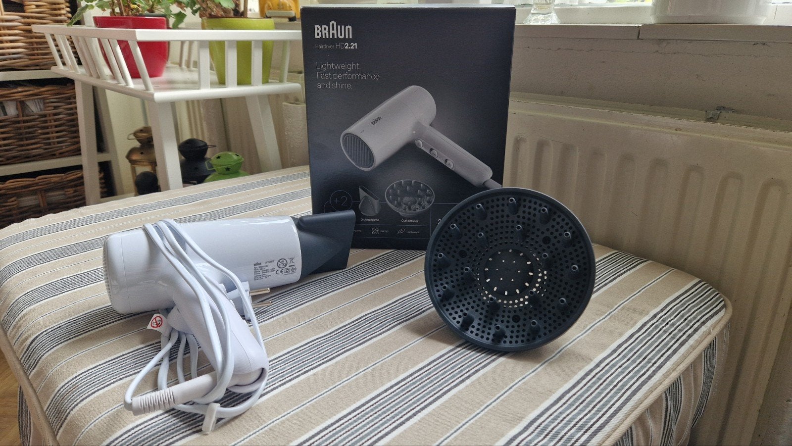 Braun Haardroger HD2.21 2x gebruikt, Ophalen, Nieuw, Haarverzorging