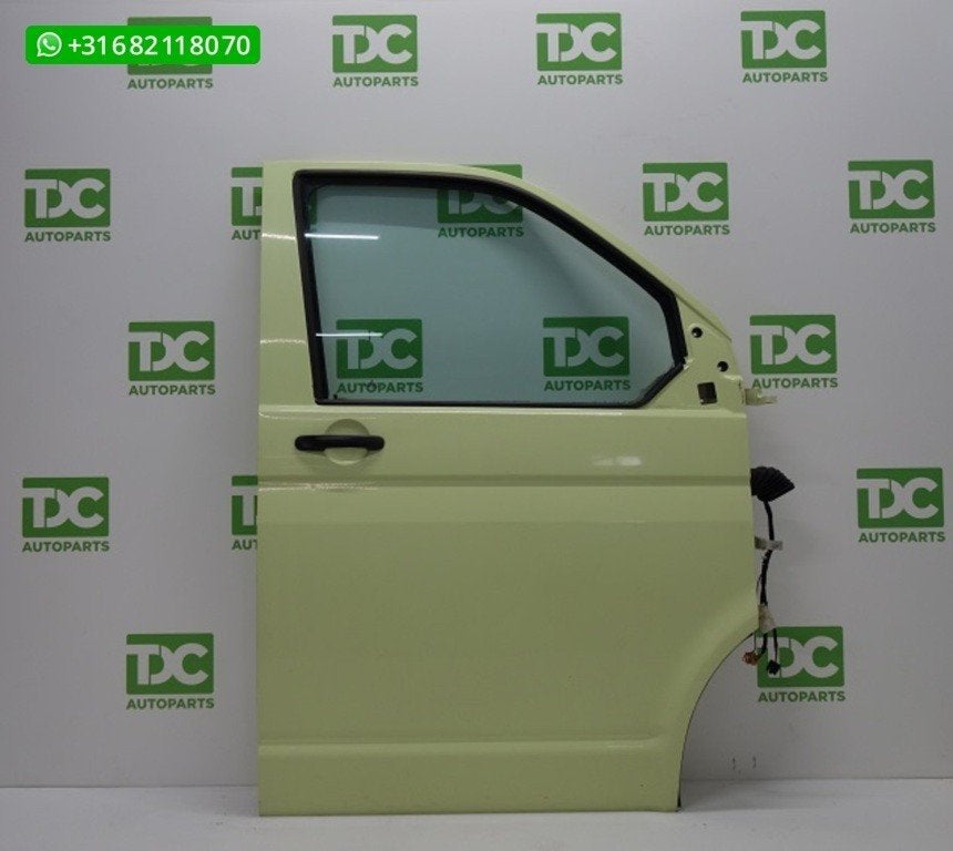 Volkswagen T5 ('03-'09) Voorportier rechts lime green, Gebruikt, Ophalen of Verzenden, Volkswagen, Voor