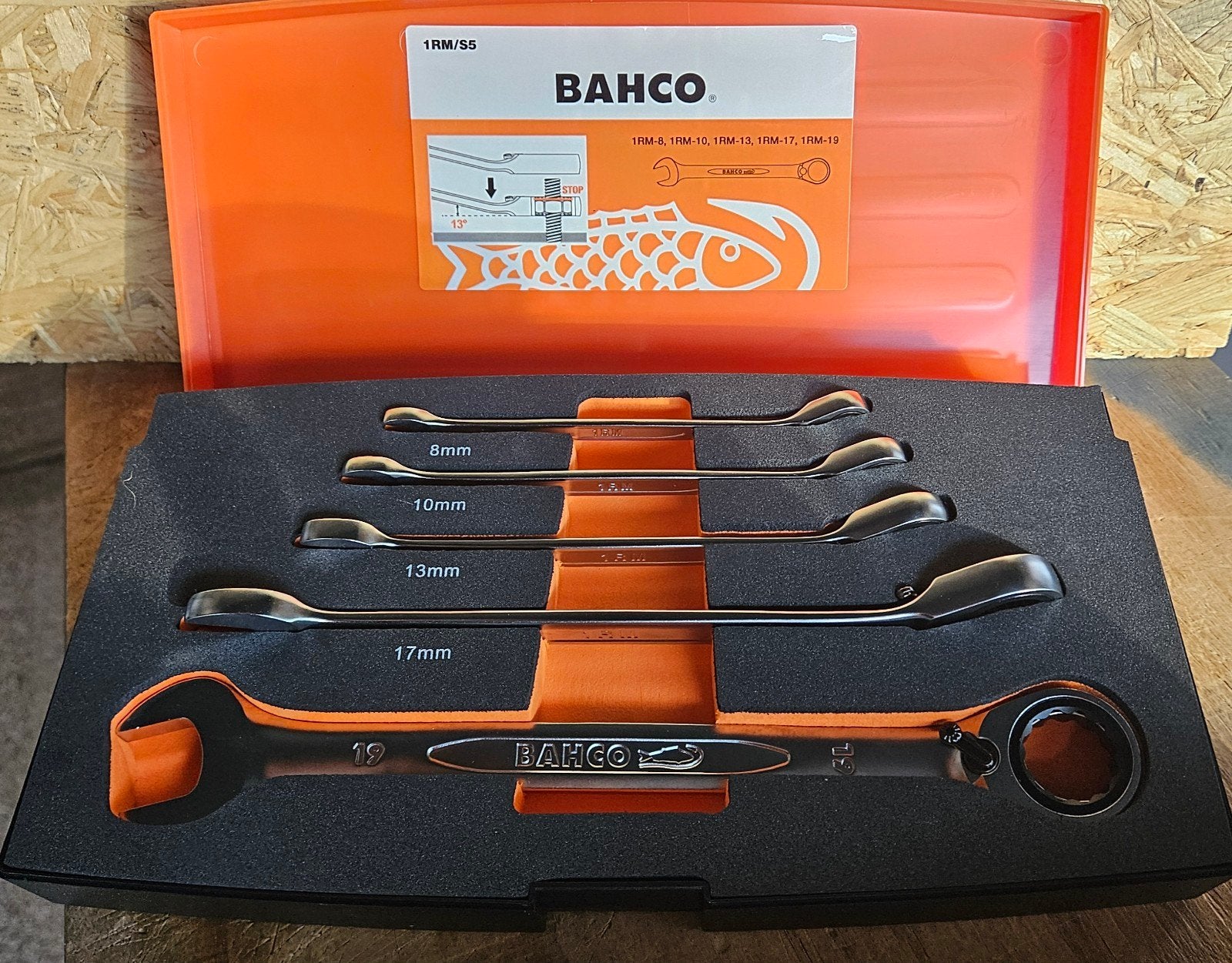 Bahco 1RM/S5 Ratelsleutelset - 5-delig, Verzenden, Nieuw, Sleutel/ratel