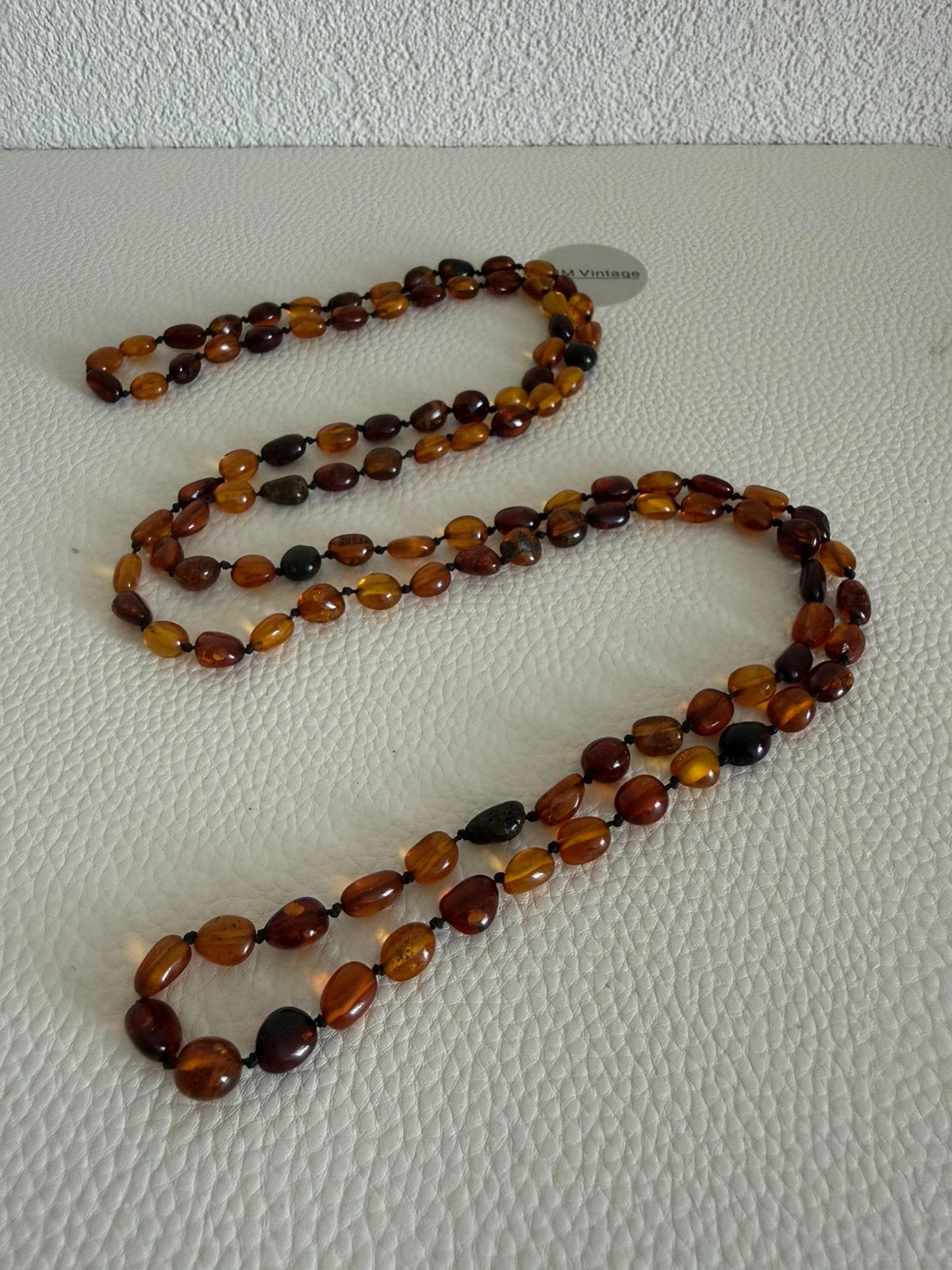 S251/ EXTRA Lange gekleurde Vintage AMBER kettingen, Gebruikt, Overige kleuren, Verzenden, X