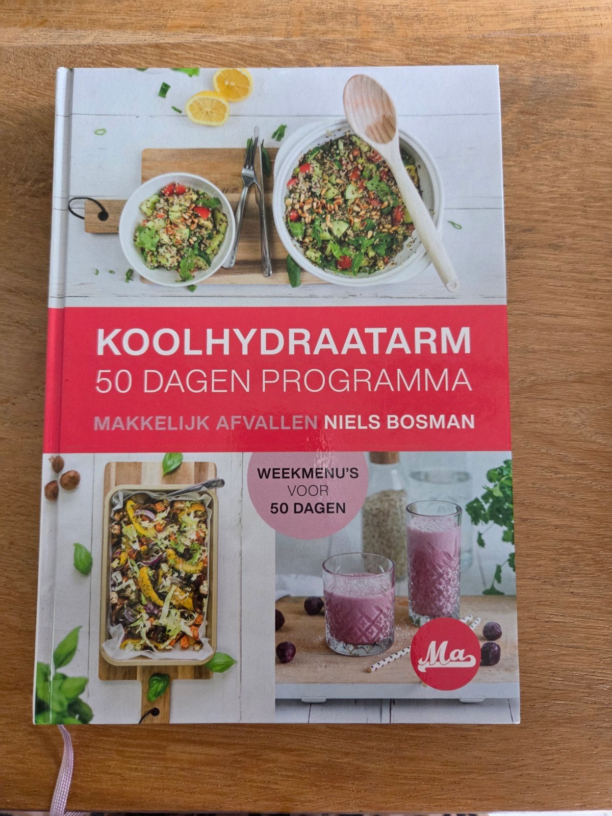 Koolhydraatarm 50 dagen programma - makkelijk afvallen, Ophalen of Verzenden, Zo goed als nieuw