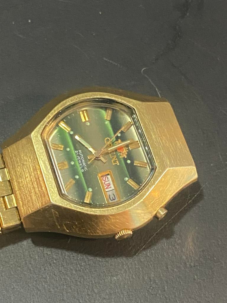 Oriënt Automatic Horloge jaren 70-80, Overige merken, Gebruikt, Polshorloge, Ophalen of Verzenden