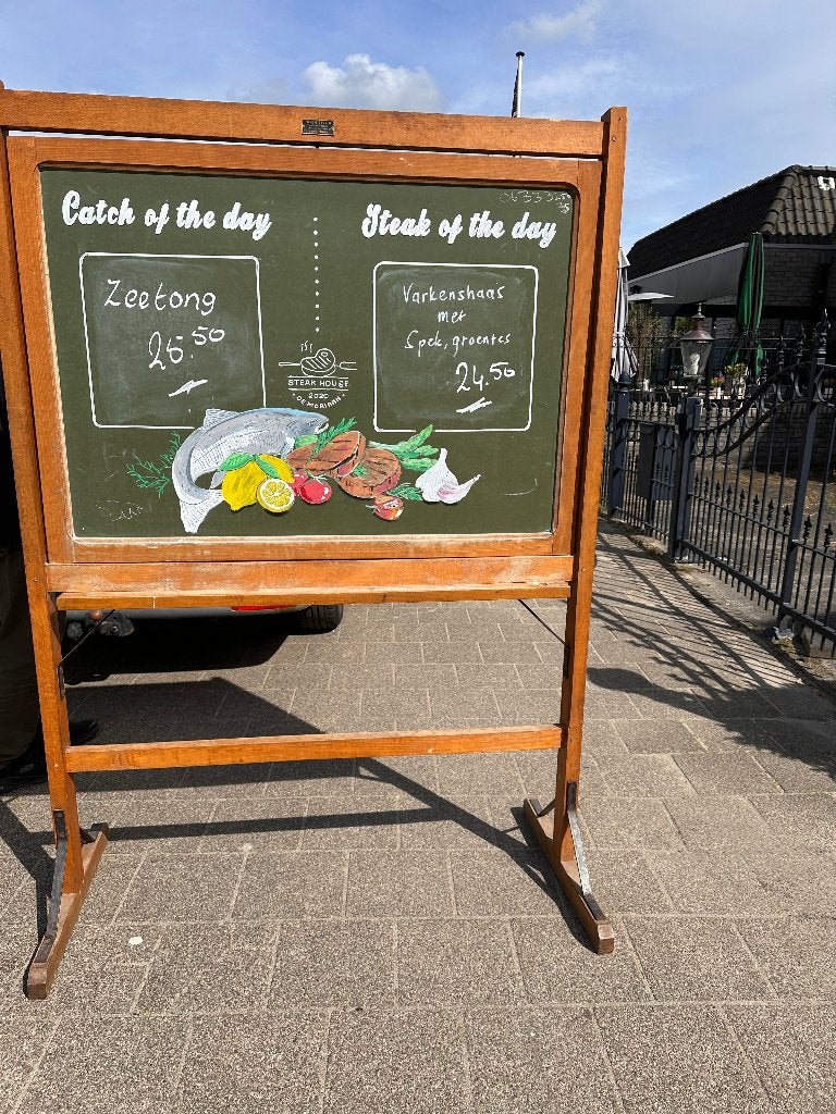 oud schoolbord, Ophalen, Gebruikt, Krijtbord