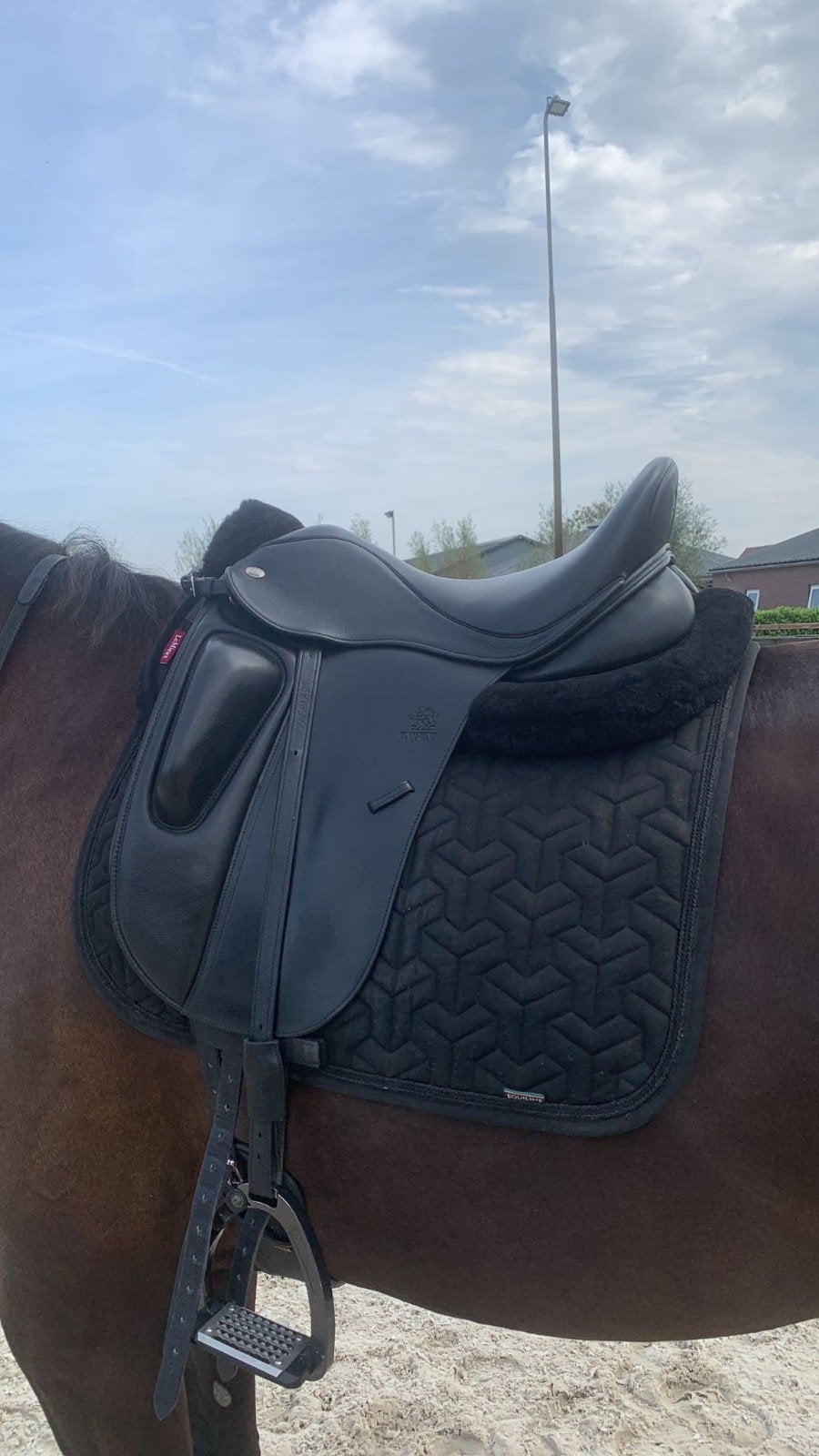 Fairfax classic monoflap dressuurzadel 17.5” MW –zeer nette, Ophalen, Zo goed als nieuw, Dressuur
