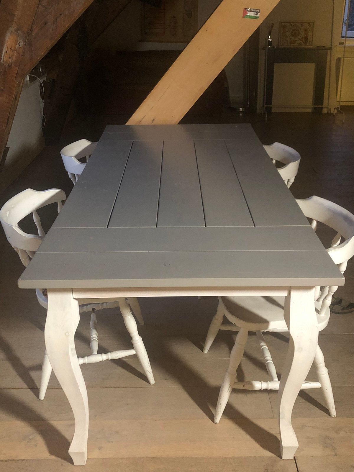 Tafel, Ophalen, Gebruikt, Wit, 150 tot 200 cm