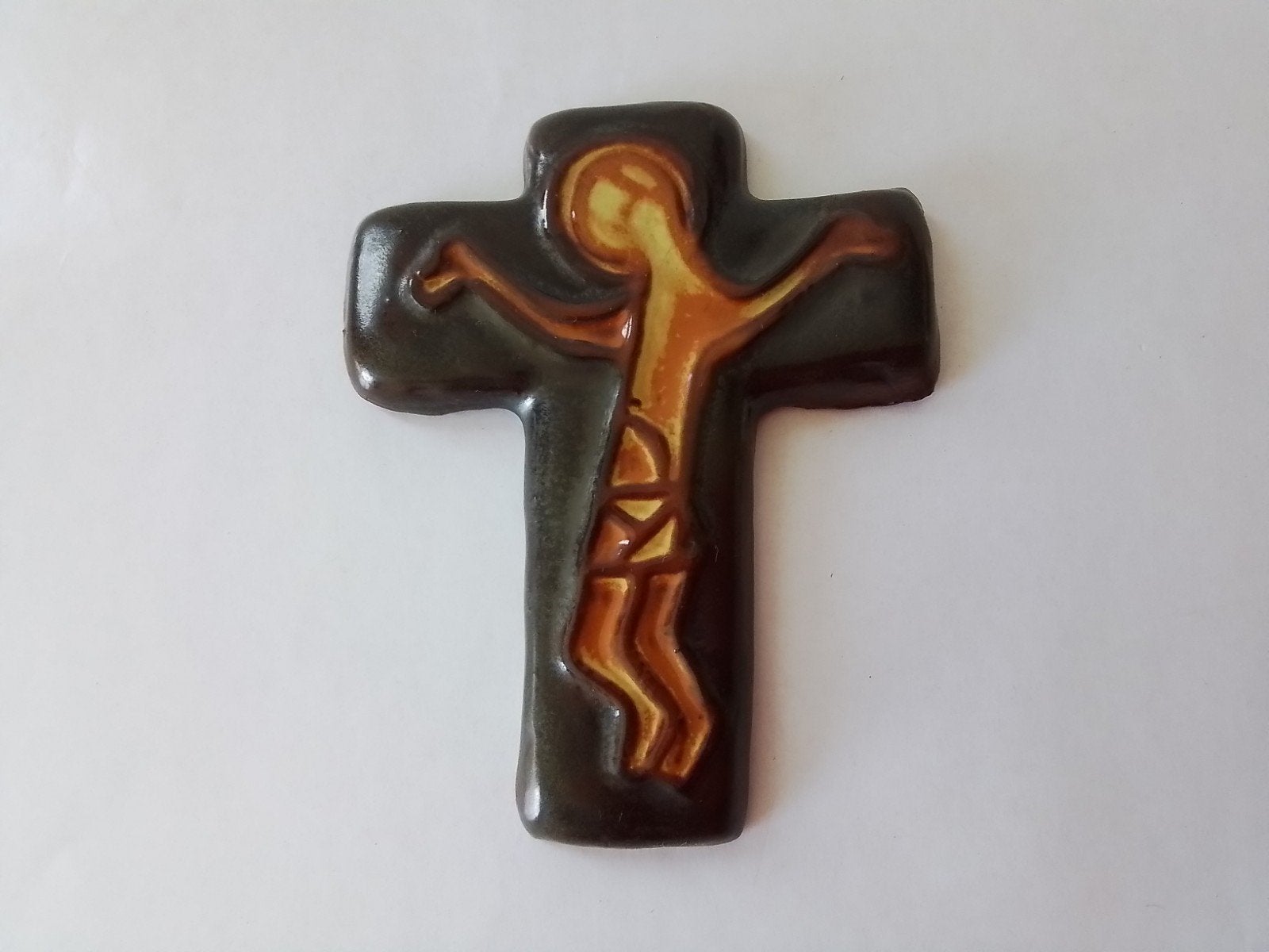 Keramiek kruisje van Henk Potters - Kunstenaar, Antiek en Kunst, Ophalen of Verzenden