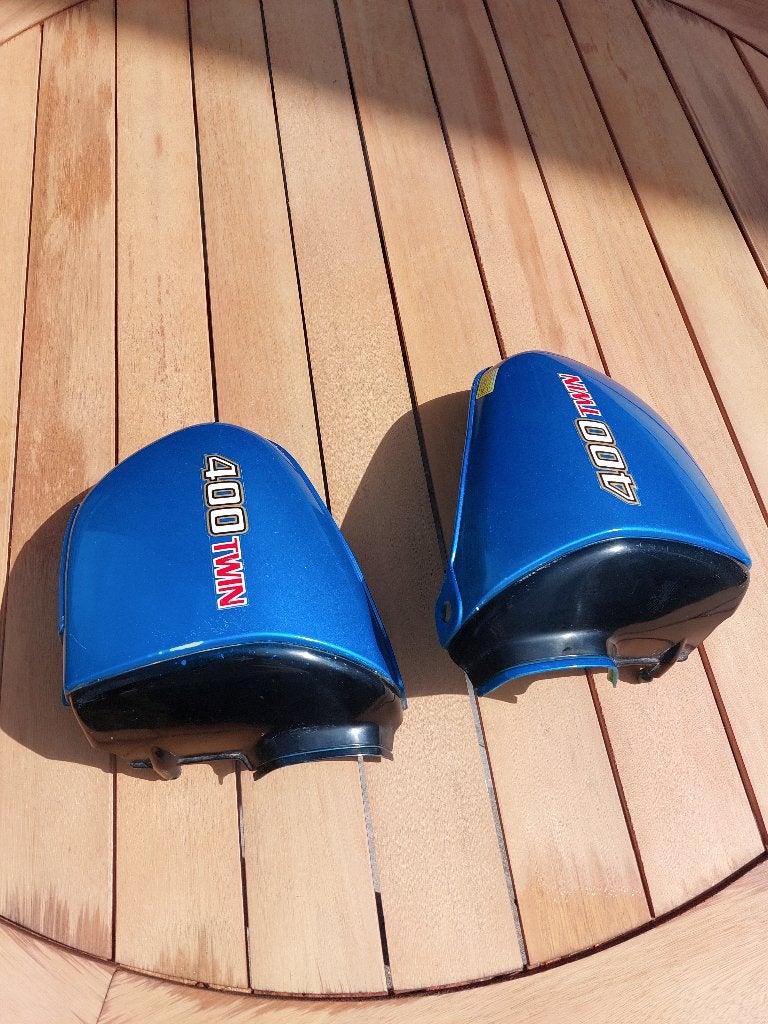 Zijdeksel set cb400 twin, Motoren, Onderdelen | Honda, Ophalen of Verzenden, Gebruikt