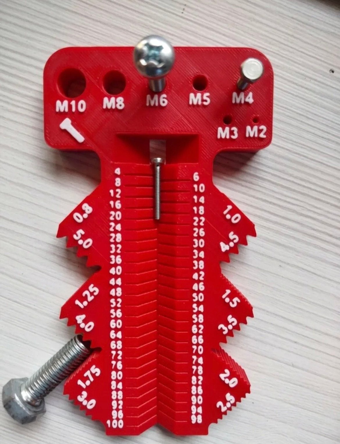 Schroefdraadmeter M2-M10 en lengtemeter tot 100mm, Ophalen of Verzenden, Nieuw, Overige typen, Overige merken