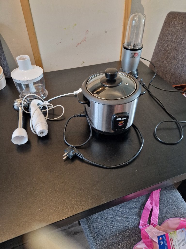 Rijstkoker, staafmixer set, Magic Bullet (uitzetspullen), Witgoed en Apparatuur, Ophalen of Verzenden, Gebruikt