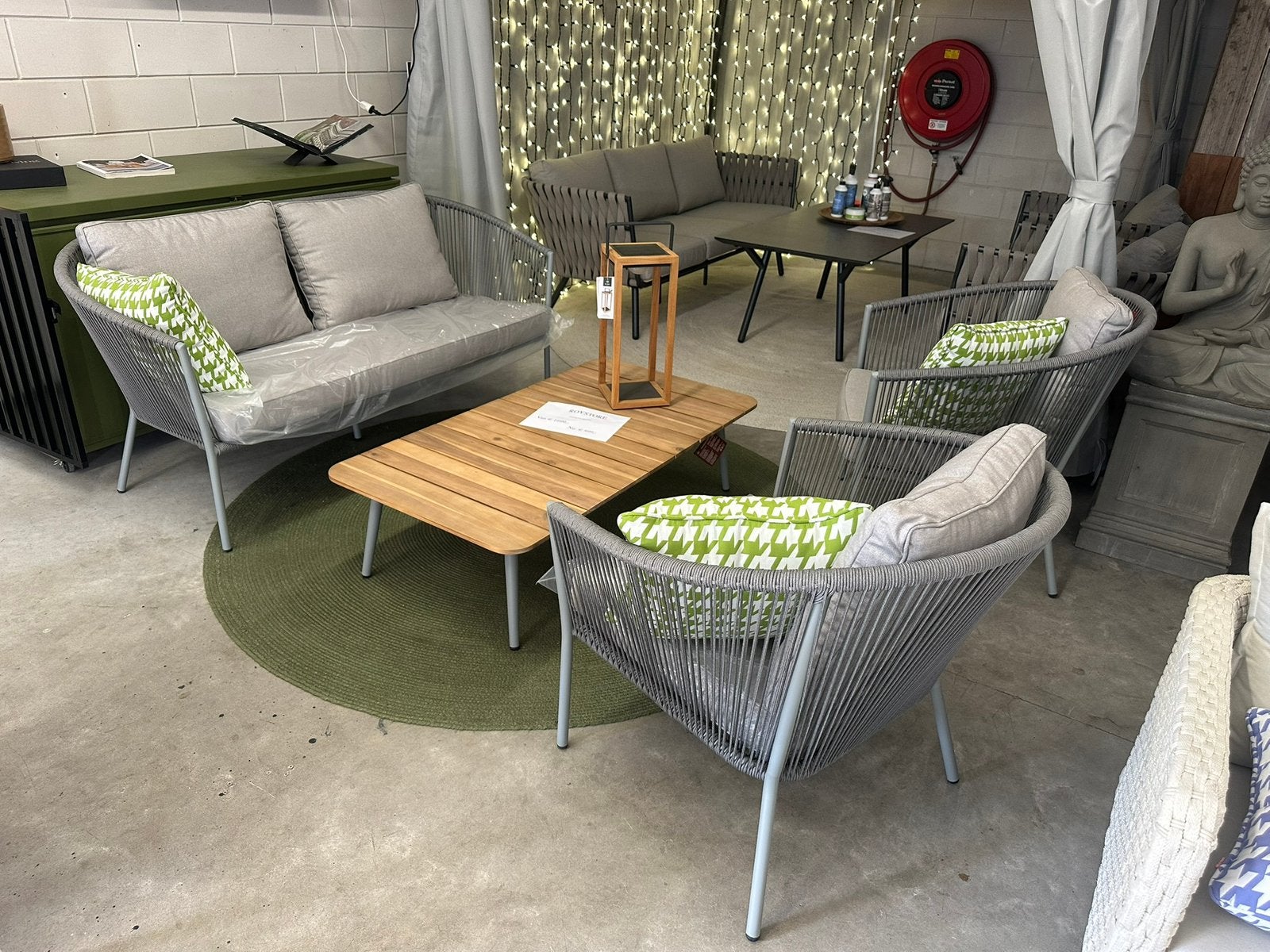 REIMS Aluminium & Rope Luxe Loungeset, Ophalen, 4 zitplaatsen, Roystore.nl@gmail.com, Loungeset