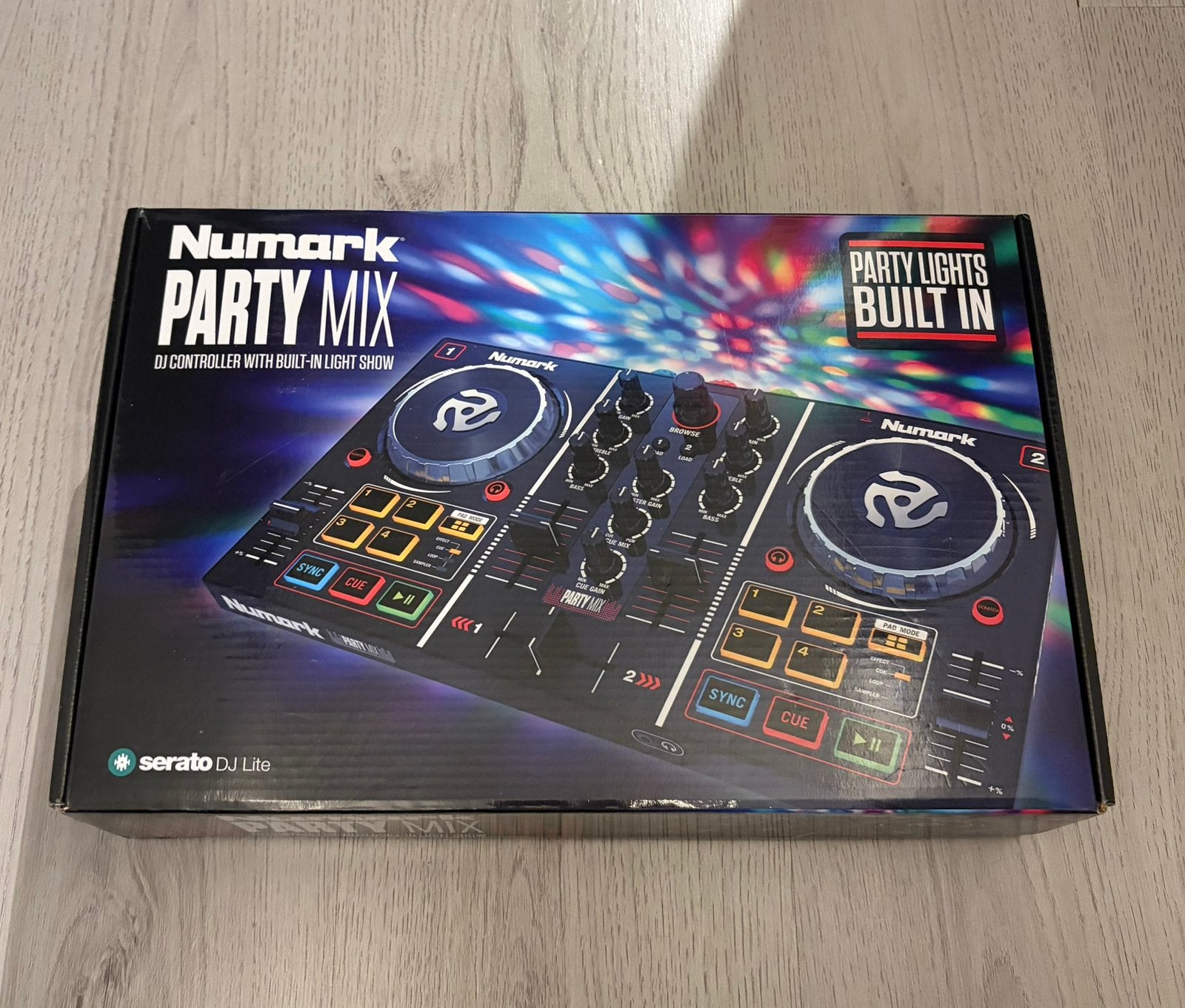 Numark Party Mix DJ Controller + Lichtshow + Originele Doos, Muziek en Instrumenten, Ophalen of Verzenden, Nieuw, Dj-set, Numark