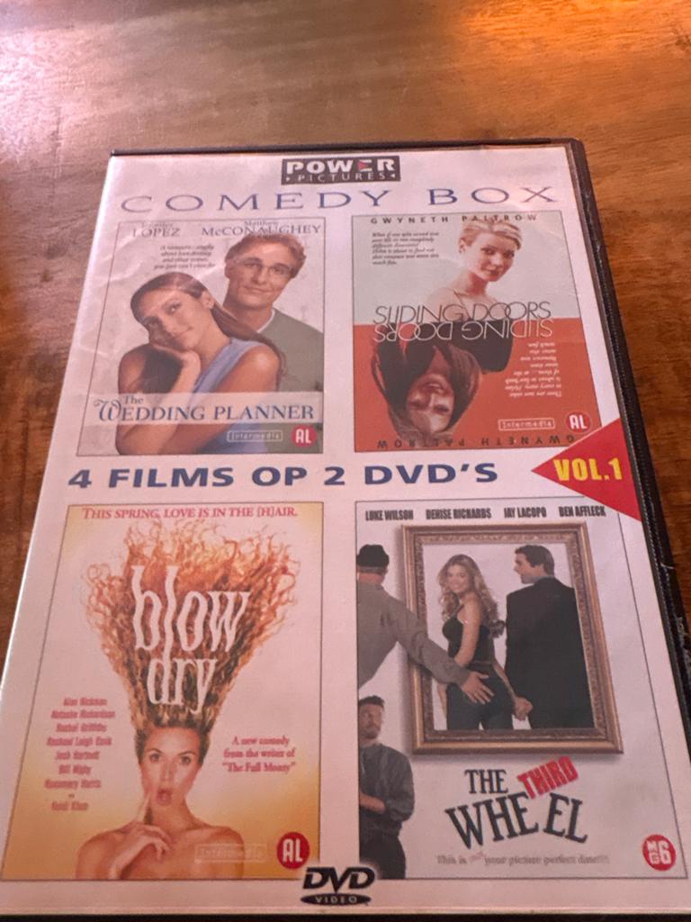 Comedy Box Vol.1 - 4 films op 2 DVD's, Cd's en Dvd's, Dvd's | Komedie, Vanaf 6 jaar, Verzenden, Gebruikt, Romantische komedie