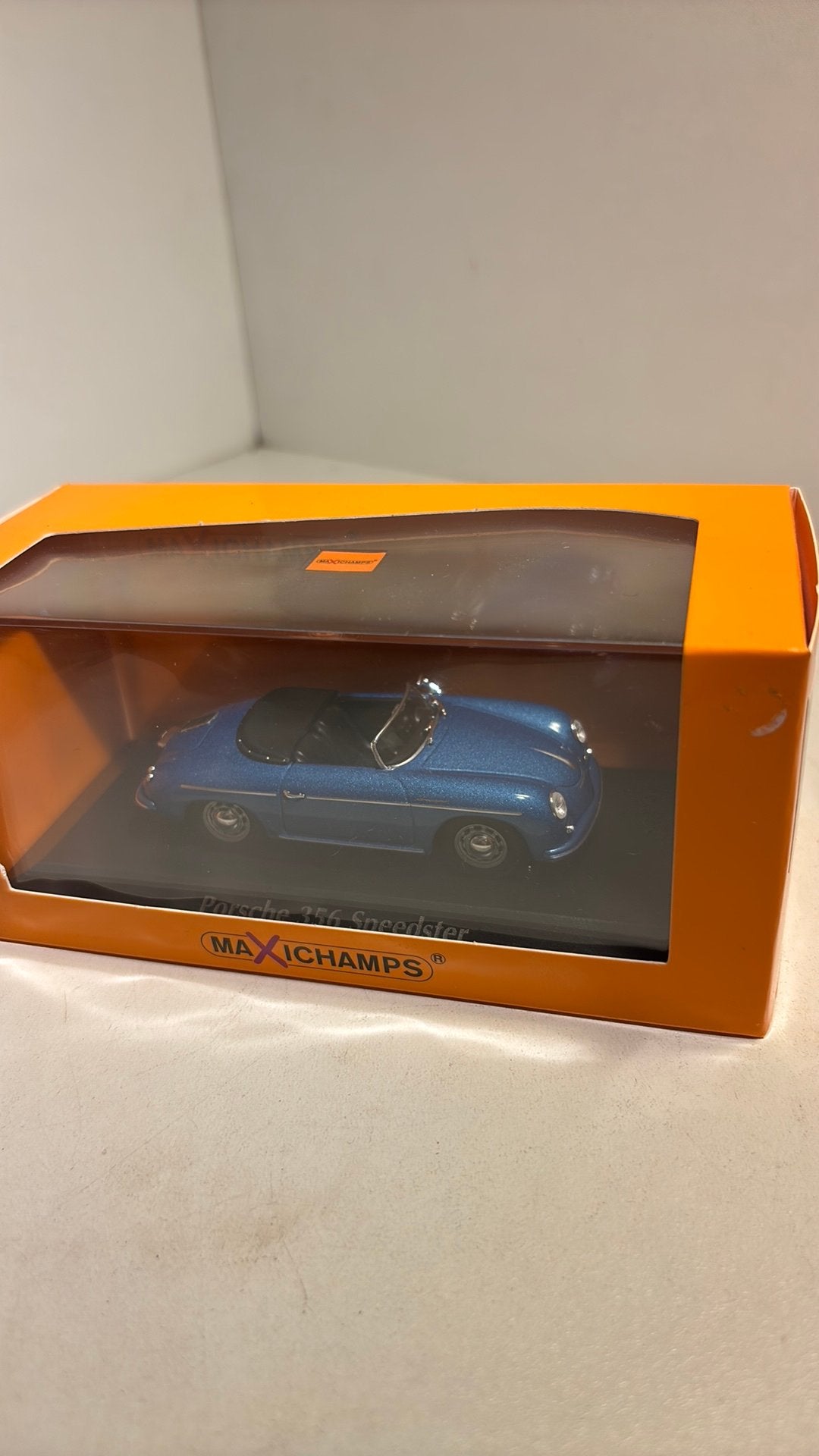 Porsche 356 speedster maxichamps 1.43, Overige merken, Auto, Ophalen of Verzenden, A