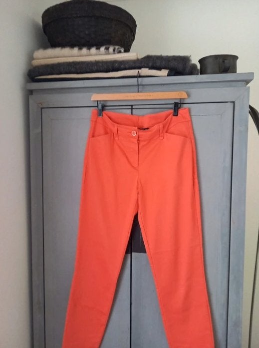Inwear Oranje Pantalon / Broek – Maat 38 – Elastische Taille, Maat 38/40 (M), Oranje, Ophalen of Verzenden, Zo goed als nieuw