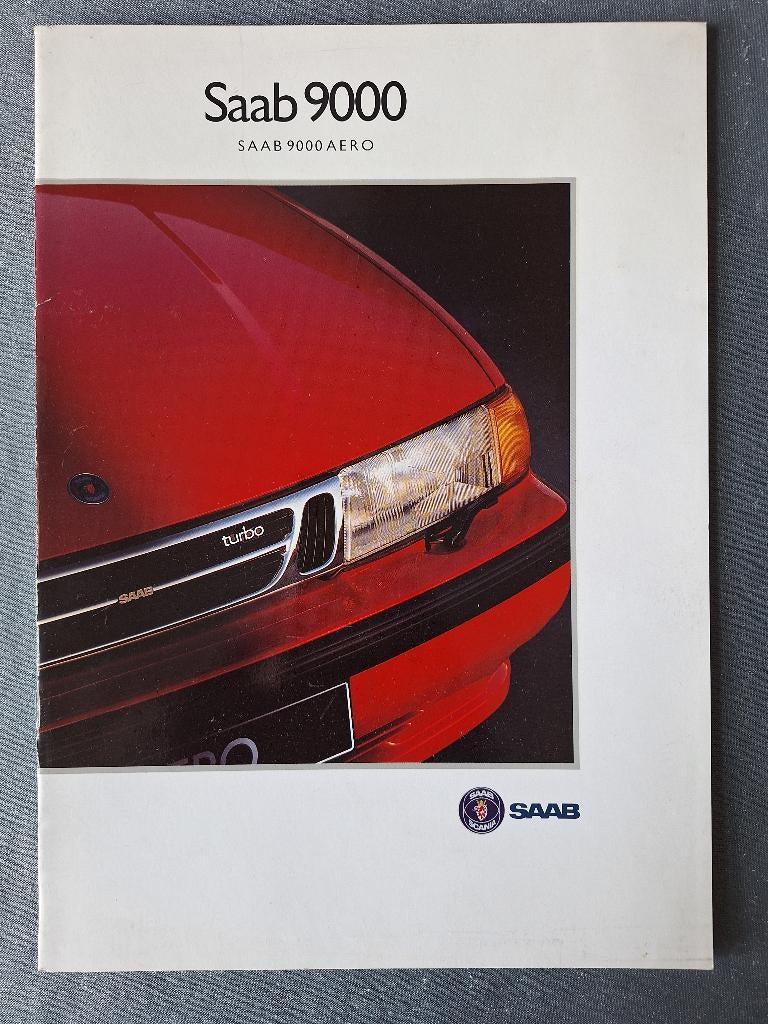 Brochure SAAB 9000 AERO - 1992 NL, Verzenden, Gelezen, Overige merken
