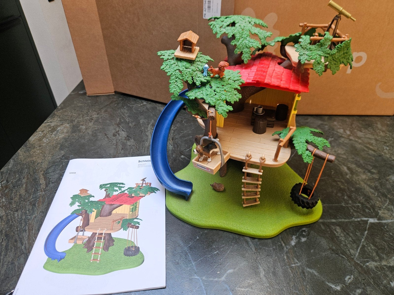 Schleich Farm World Boomhut 42408 - Nagenoeg Compleet, Ophalen of Verzenden, Zo goed als nieuw, Jongen of Meisje