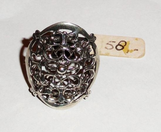 Ring Opengewerkt Niekerk zilver 835, 18 tot 19, Verzenden, Nieuw, Dame