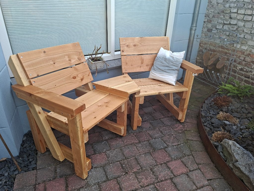 tuinbank duozit tete a tete DOUGLAS HOUT, Ophalen, Nieuw, Hout