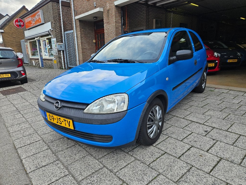 Opel Corsa 1.2 16V 3D 2002 Blauw, Voorwielaandrijving, 74 pk, 31 €/maand, Airbags