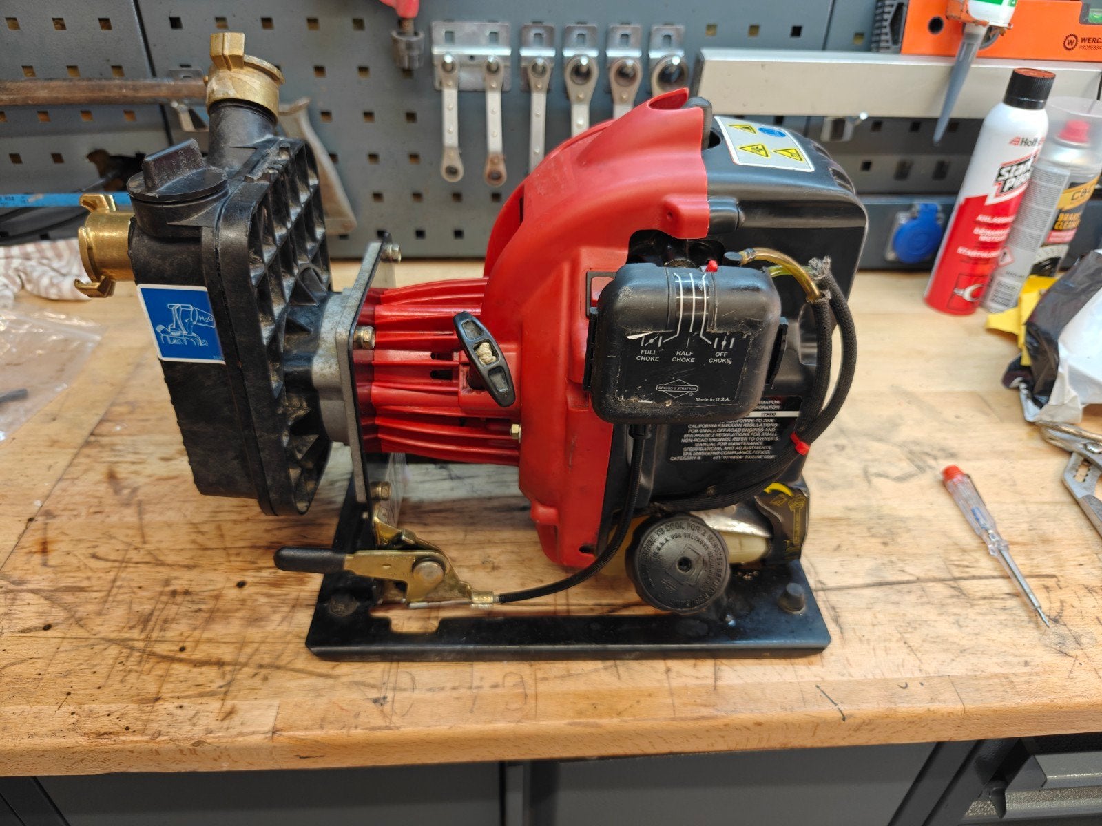 Waterpomp Briggs and Stratton, Ophalen of Verzenden, Gebruikt