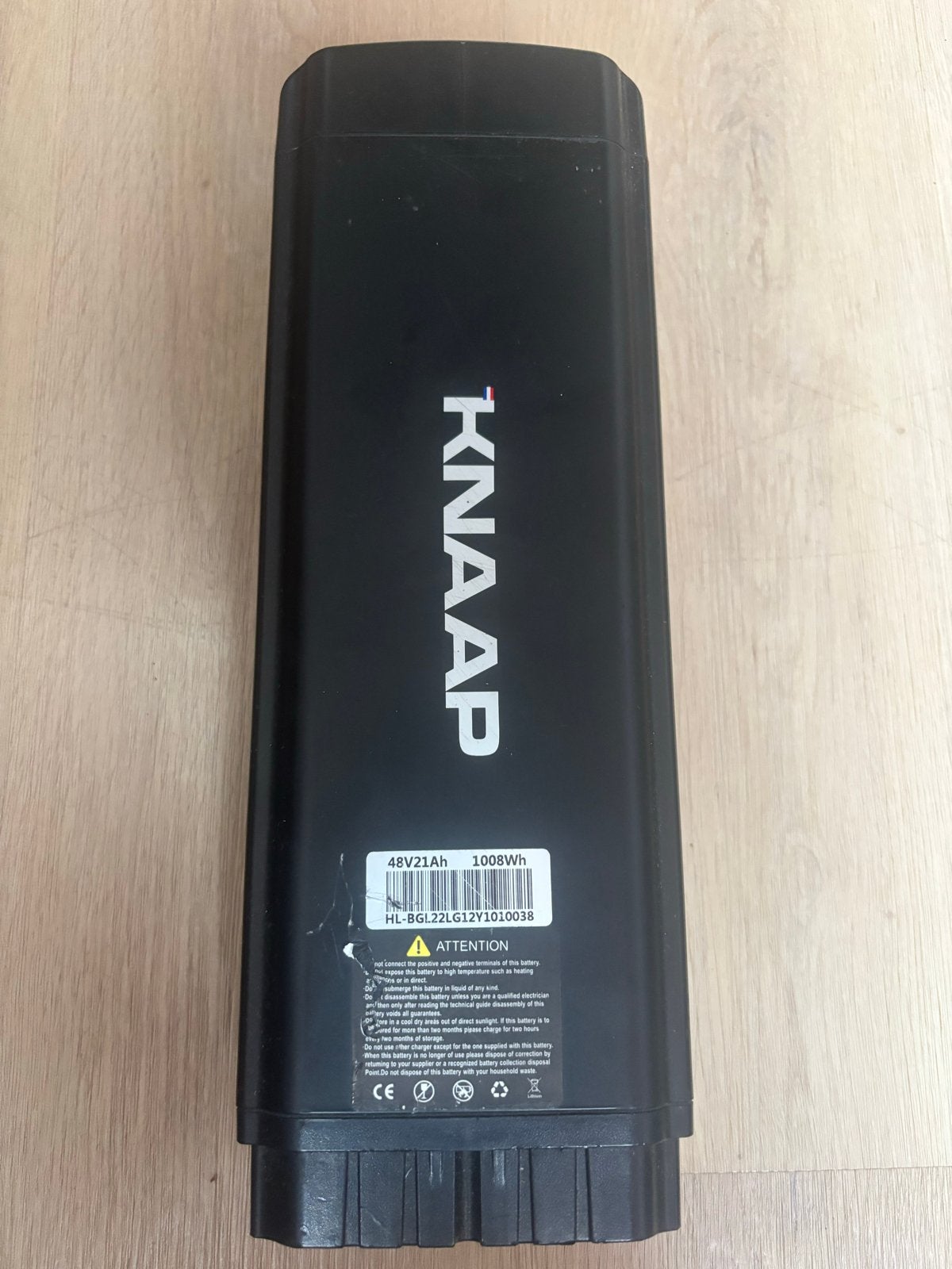 KNAAP E-bike Accu 48V 21Ah 1008Wh, Gebruikt