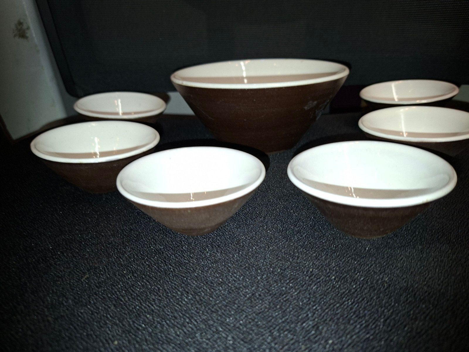 Midcentury keramiek pinda-/snackset Haemstede pottery, Ophalen of Verzenden