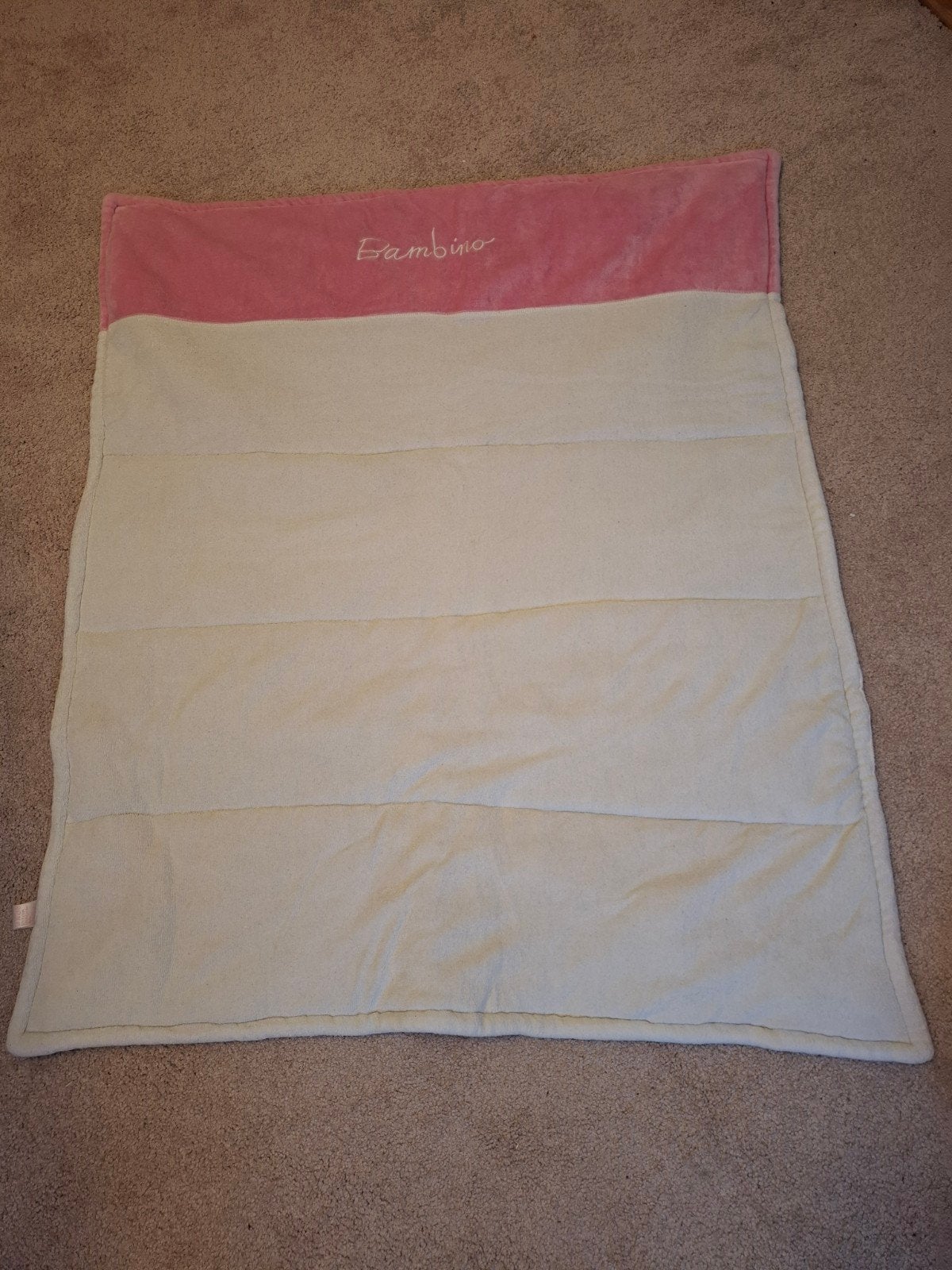 Bambino Baby Deken Roze/Wit met Hartje - Zo Goed als Nieuw, Ademend, Zo goed als nieuw, Roze, Deken