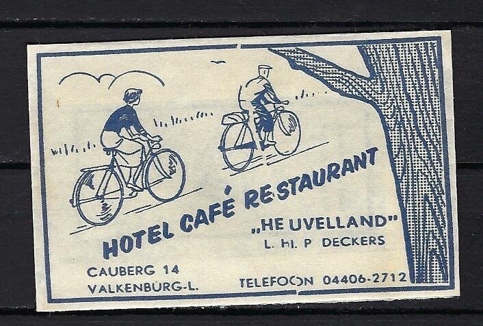 153 Valkenburg hotel cafe rest HEUVELLAND, Ophalen of Verzenden, Nederland