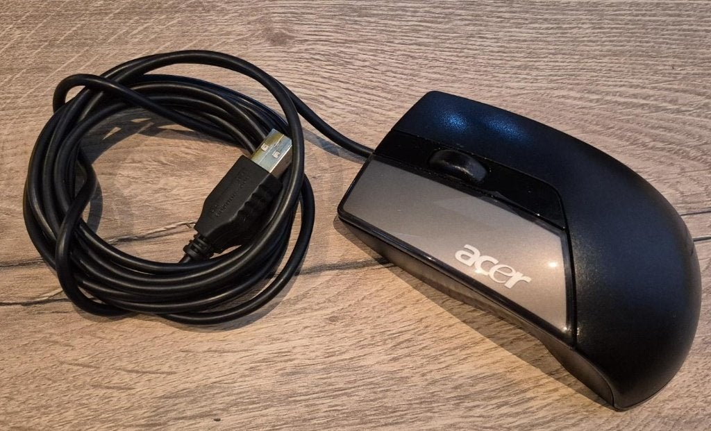 Acer optische muis - USB aansluiting, Muis, Gebruikt, Ophalen of Verzenden, Bedraad