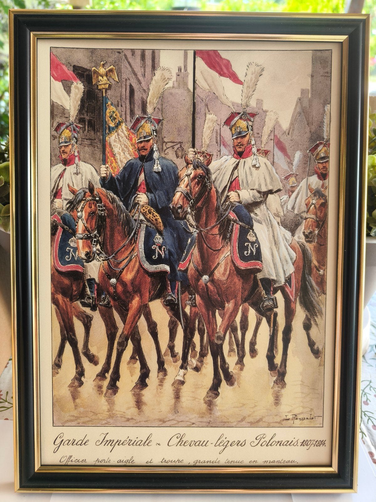 Ingelijste Print: Garde Impériale - Chevau-légers Polonais, Ophalen of Verzenden, Landmacht, Nederland, Foto of Poster