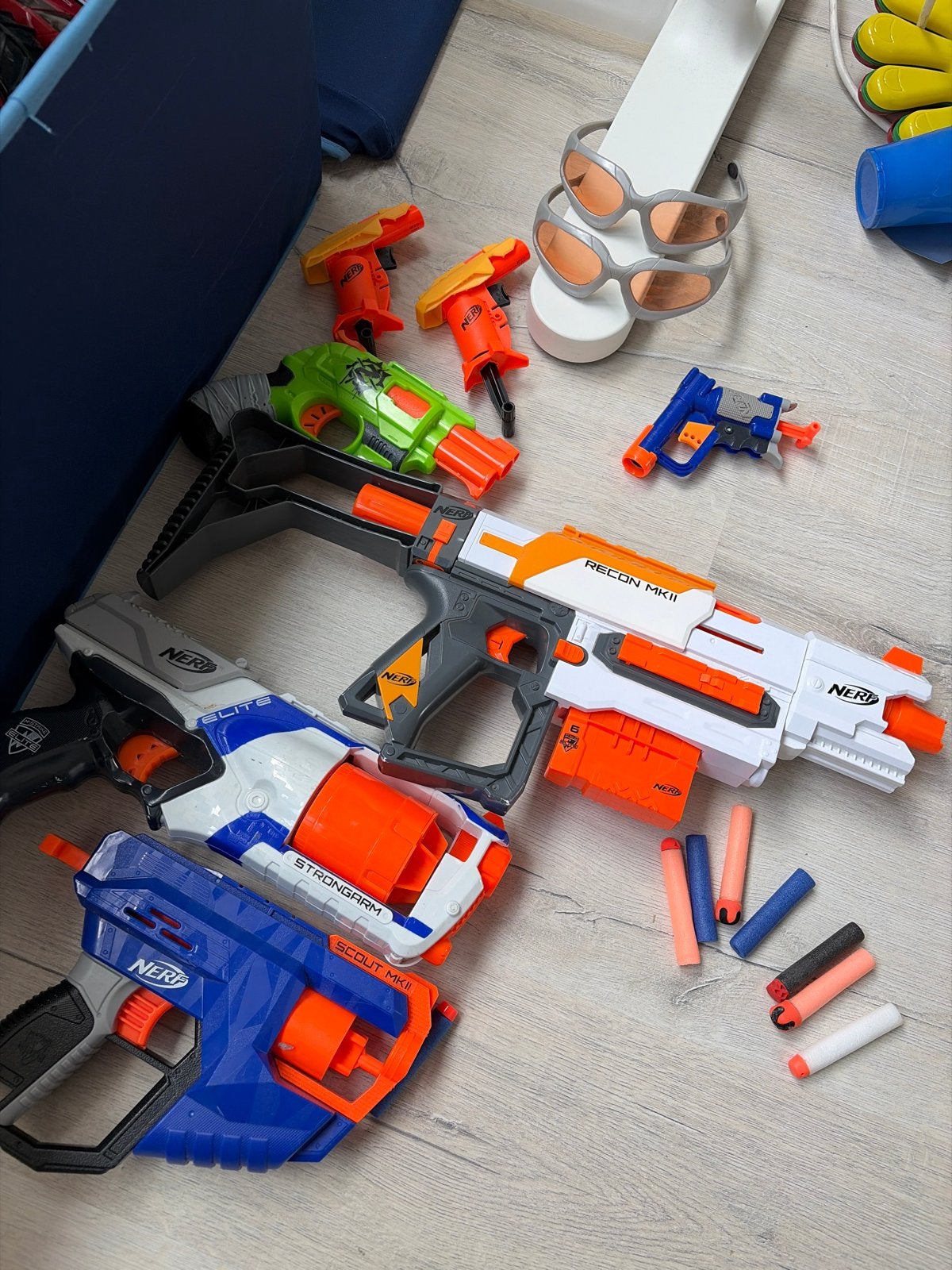 Nerf Blaster Collectie: Recon MKII, Strongarm, Scout MKII, Ophalen of Verzenden, Gebruikt, Jongen of Meisje