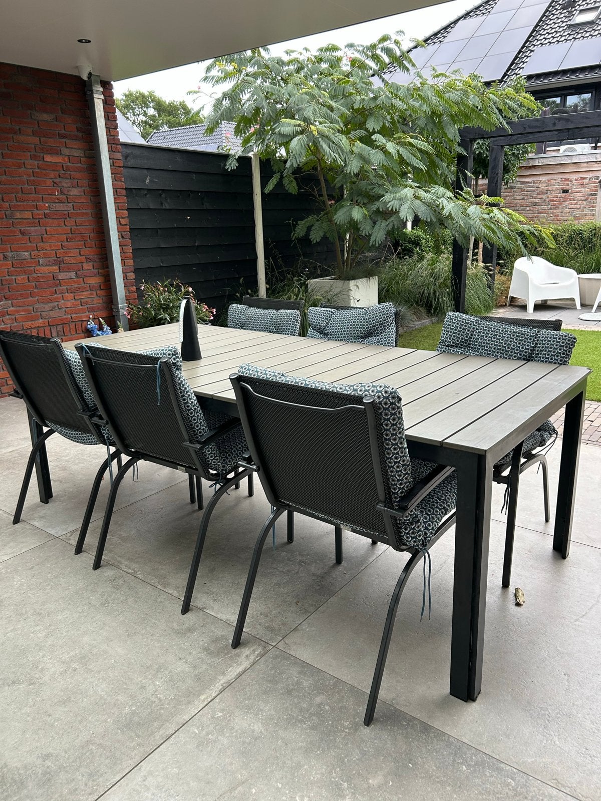 Bellagio Tuinset - Aluminium Frame & Kunststof Blad, Tuin en Terras, Ophalen, Gebruikt, Eettafel, 6 zitplaatsen