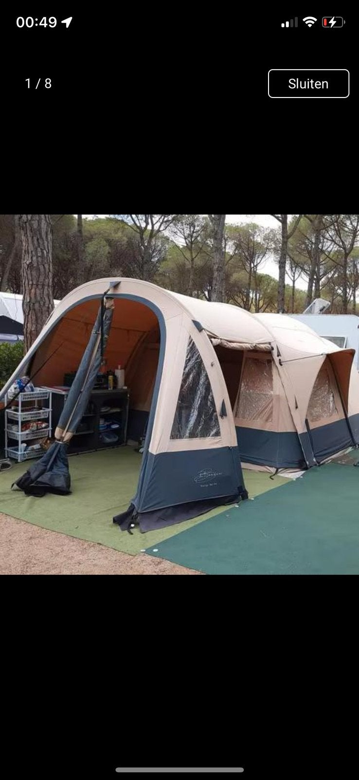 Bardani 360 Royal Prestige, Caravans en Kamperen, Tenten, Ophalen, Gebruikt, Tot en met 4