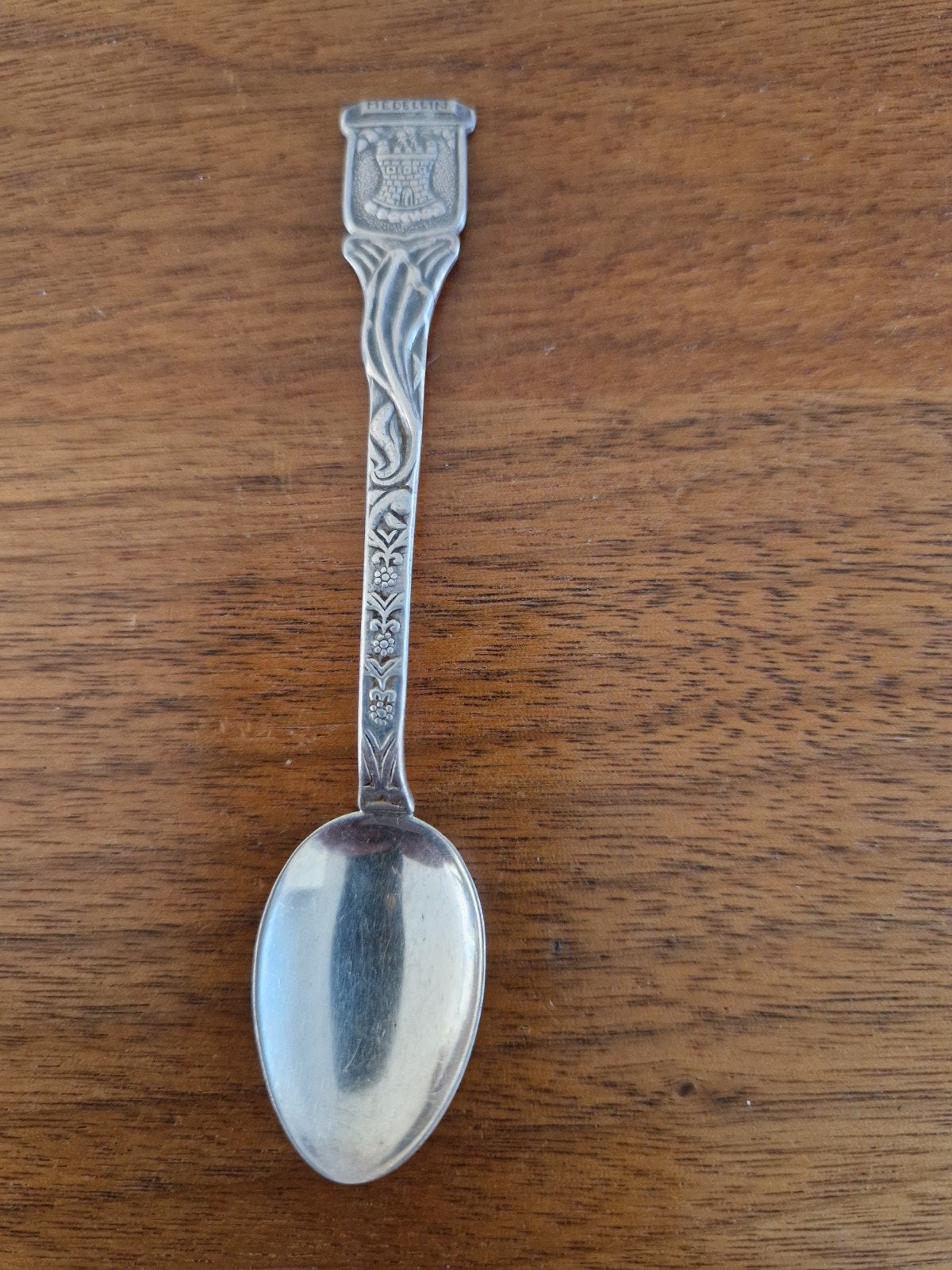Vintage Zilveren Souvenirlepel Medellín (Colombia) – 900 Zil, Ophalen of Verzenden